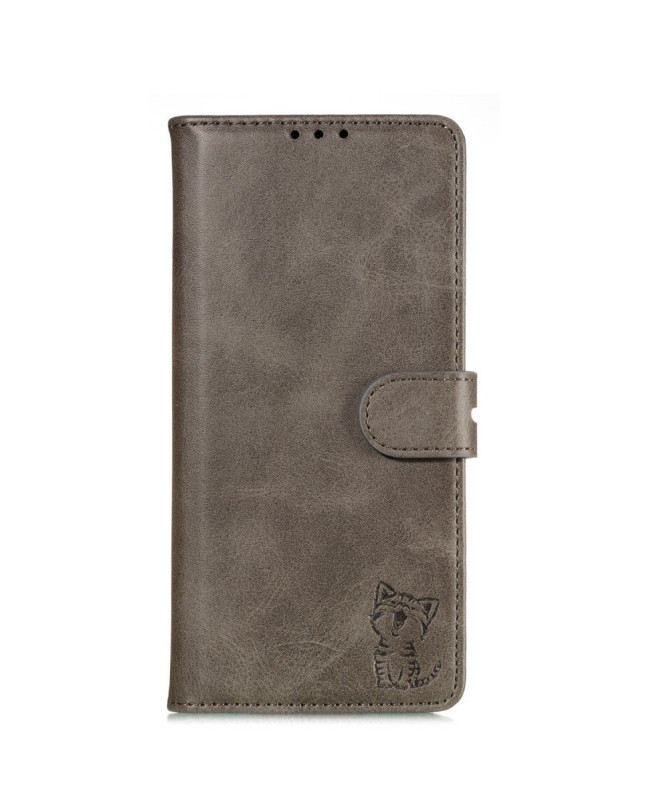 Housse Xiaomi Mi 10 Pro Chaton effet cuir mat