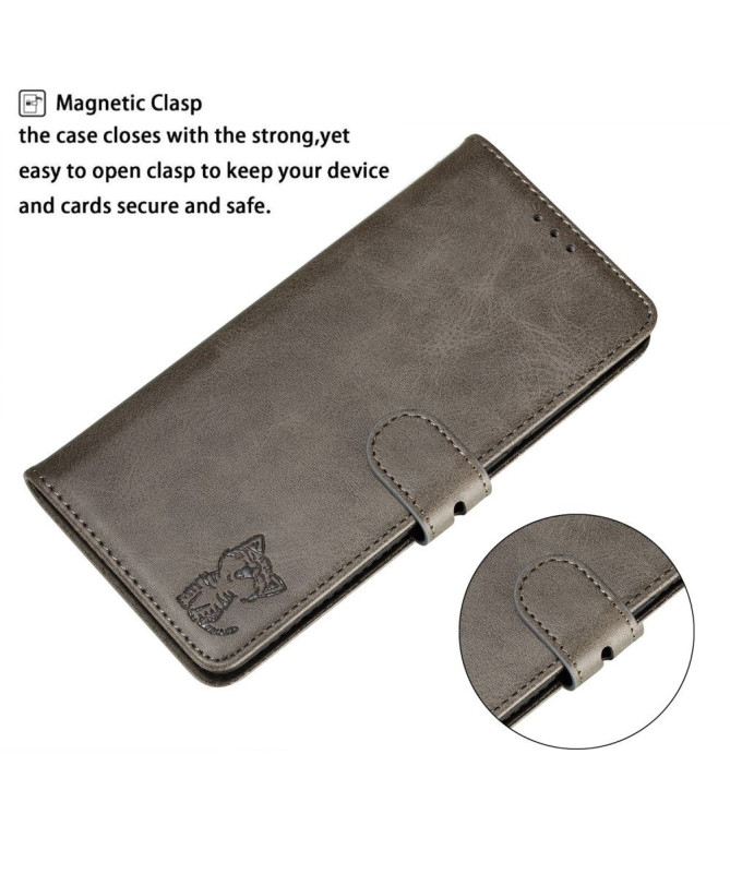 Housse Xiaomi Mi 10 Pro Chaton effet cuir mat