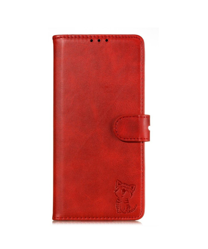 Housse Xiaomi Mi 10 Pro Chaton effet cuir mat
