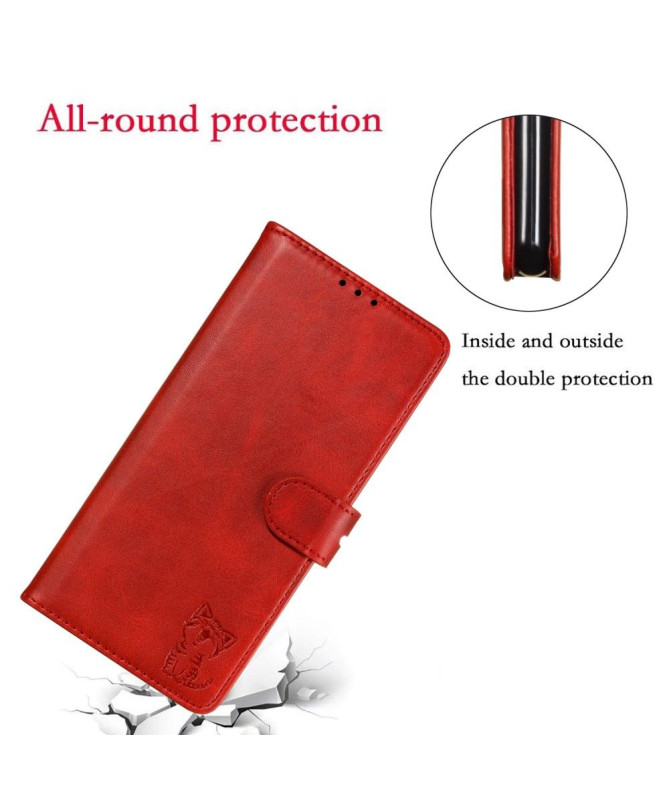 Housse Xiaomi Mi 10 Pro Chaton effet cuir mat