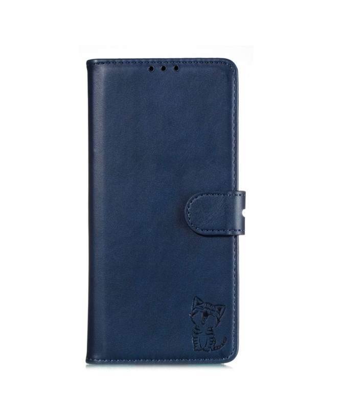 Housse Xiaomi Mi 10 Pro Chaton effet cuir mat