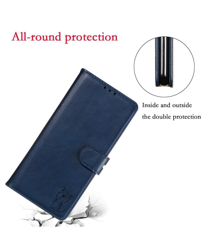 Housse Xiaomi Mi 10 Pro Chaton effet cuir mat