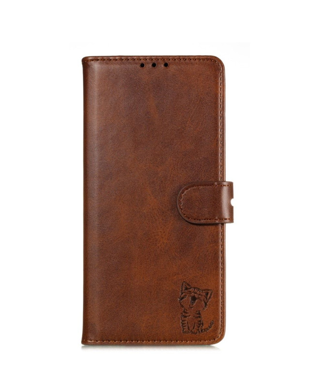 Housse Xiaomi Mi 10 Pro Chaton effet cuir mat
