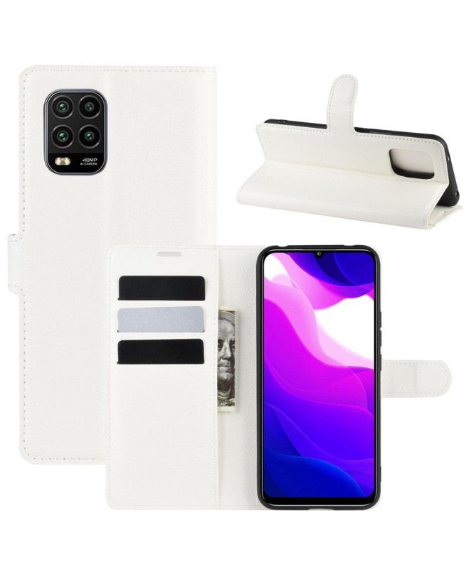 Housse Xiaomi Mi 10 Lite portefeuille effet cuir