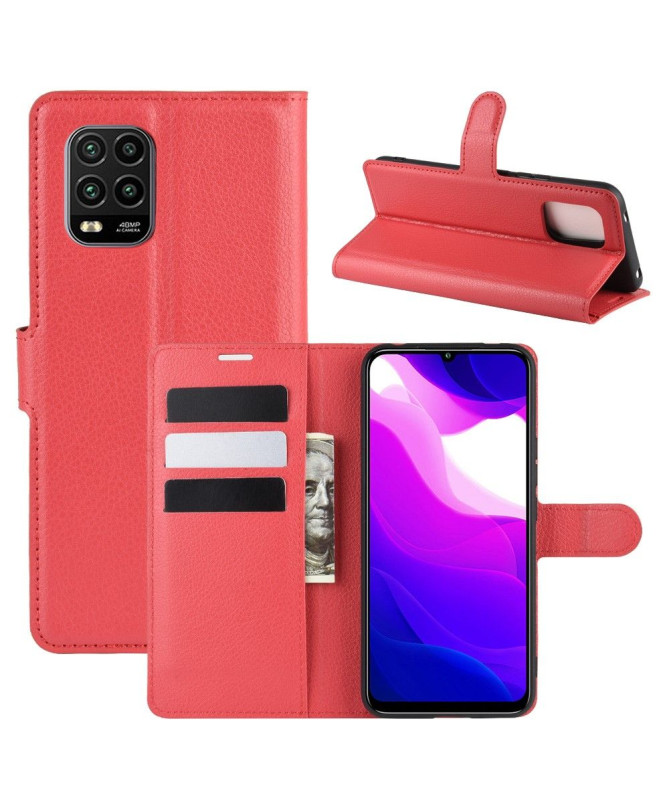Housse Xiaomi Mi 10 Lite portefeuille effet cuir