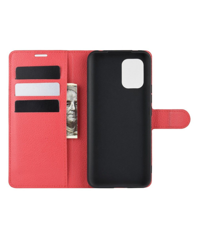 Housse Xiaomi Mi 10 Lite portefeuille effet cuir
