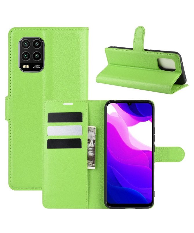 Housse Xiaomi Mi 10 Lite portefeuille effet cuir
