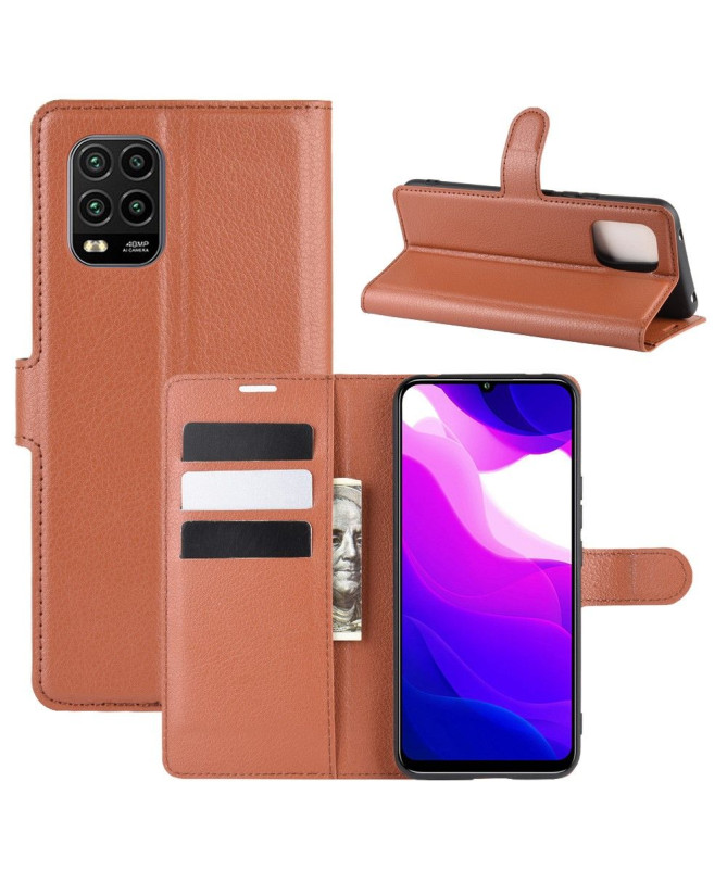 Housse Xiaomi Mi 10 Lite portefeuille effet cuir