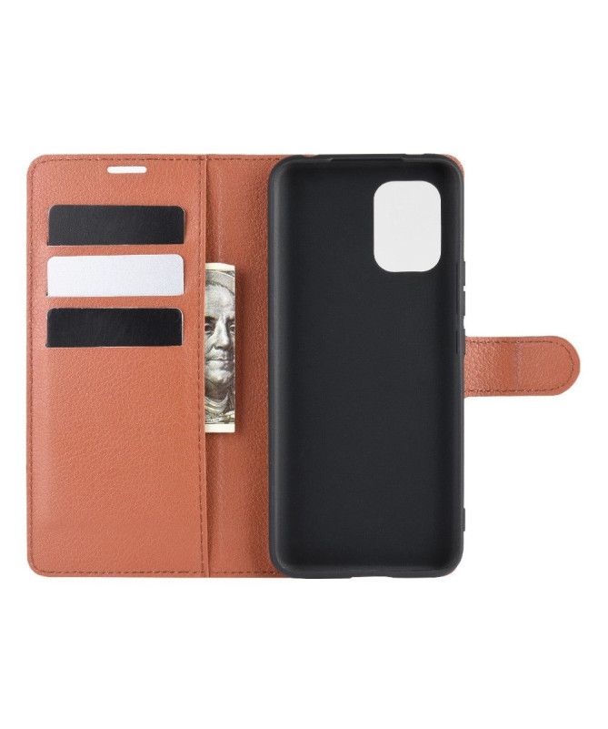 Housse Xiaomi Mi 10 Lite portefeuille effet cuir