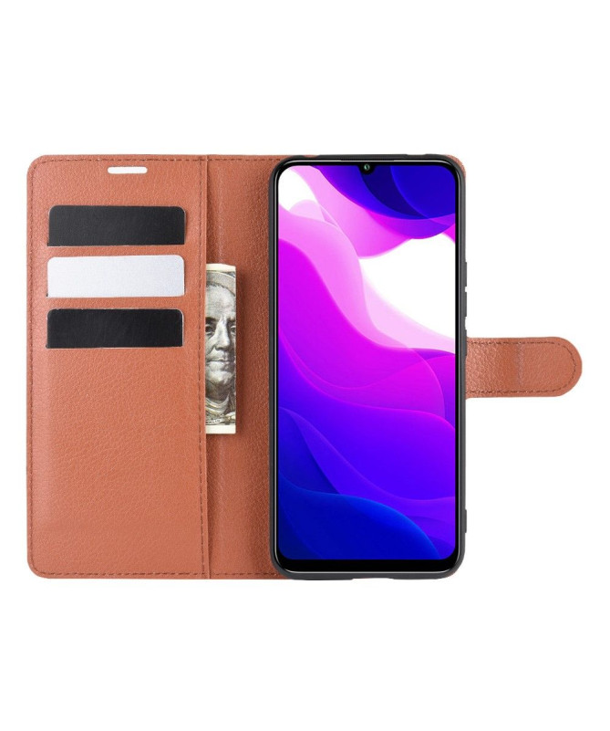 Housse Xiaomi Mi 10 Lite portefeuille effet cuir