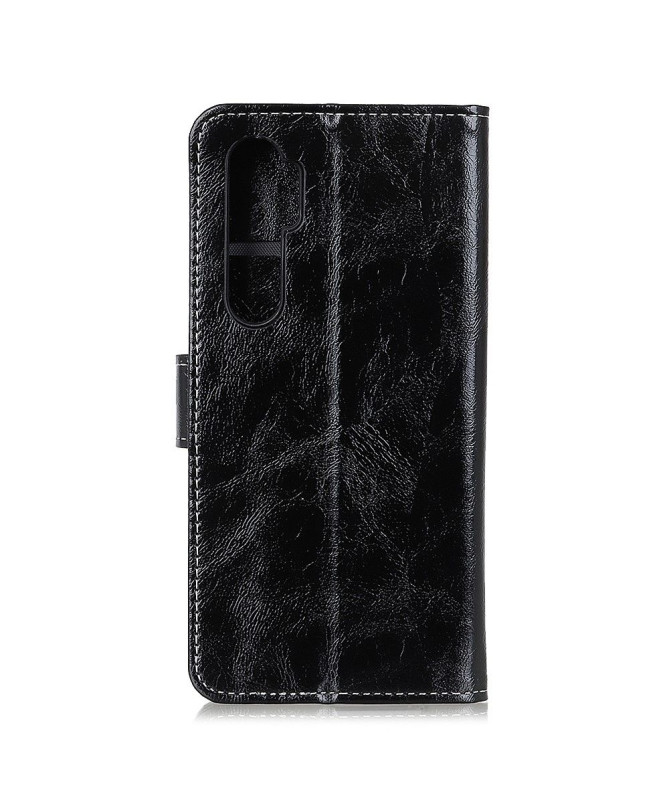 Étui Xiaomi Mi Note 10 Lite effet cuir luxueux coutures