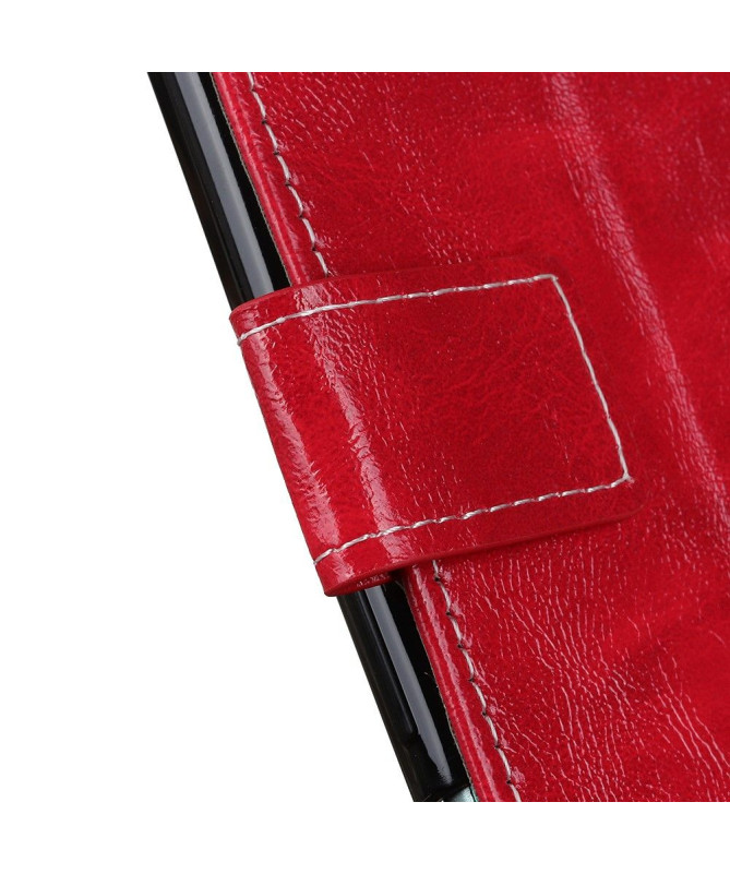 Étui Xiaomi Mi Note 10 Lite effet cuir luxueux coutures