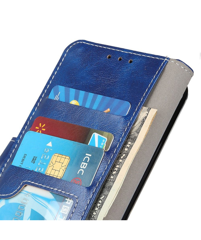 Étui Xiaomi Mi Note 10 Lite effet cuir luxueux coutures