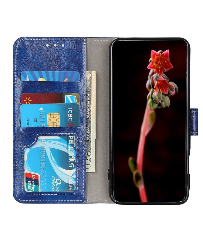 Étui Xiaomi Mi Note 10 Lite effet cuir luxueux coutures