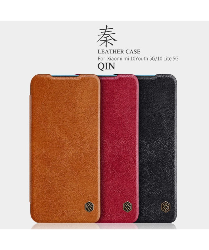 Housse Xiaomi Mi 10 Lite NILLKIN Qin simili cuir