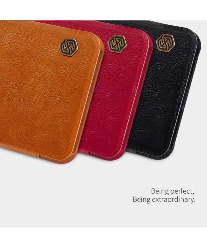 Housse Xiaomi Mi 10 Lite NILLKIN Qin simili cuir