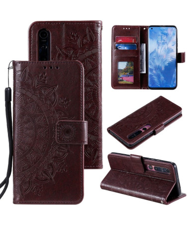 Housse Xiaomi Mi 10 Mandala Soleil Relief