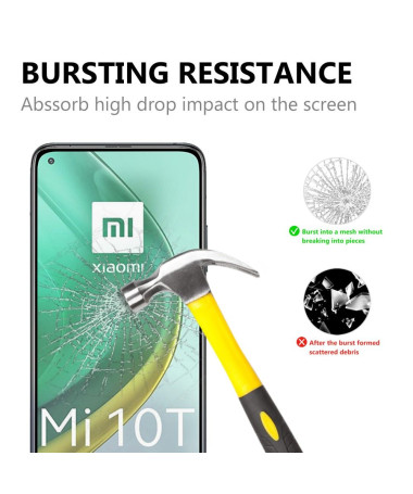 Protection d’écran Xiaomi Mi 10T Pro 5G en verre trempé full size