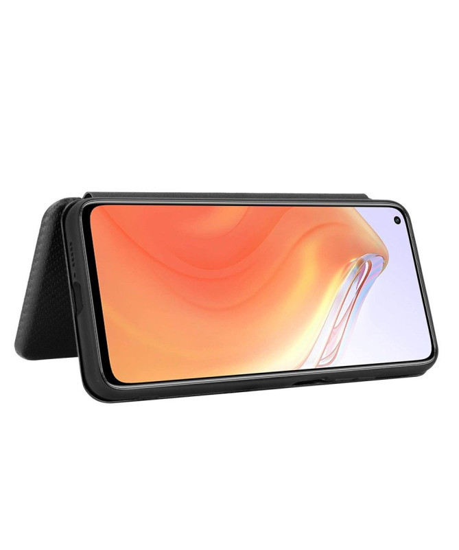 Housse Xiaomi Mi 10T / 10T Pro simili cuir style fibre de carbone