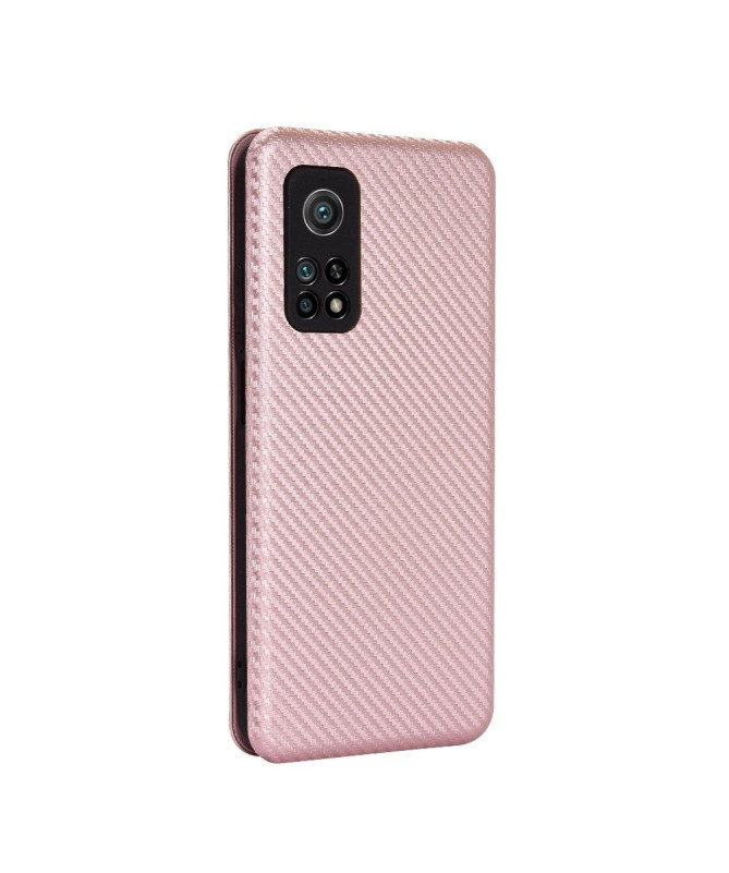 Housse Xiaomi Mi 10T / 10T Pro simili cuir style fibre de carbone