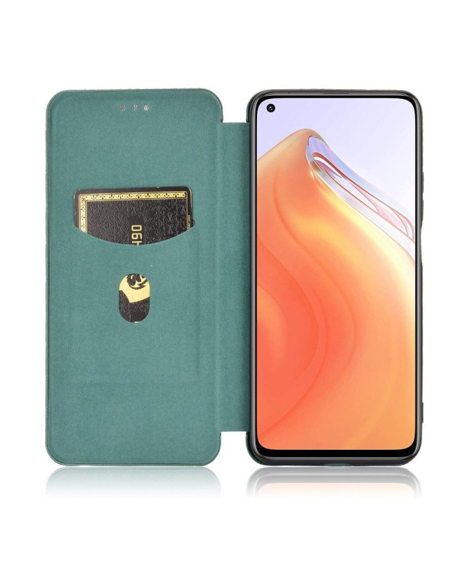 Housse Xiaomi Mi 10T / 10T Pro simili cuir style fibre de carbone