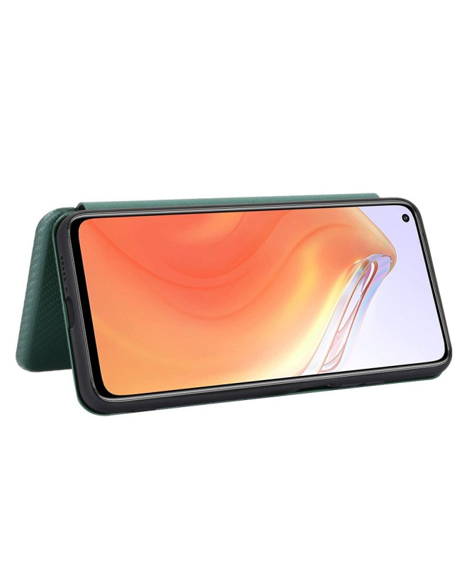 Housse Xiaomi Mi 10T / 10T Pro simili cuir style fibre de carbone