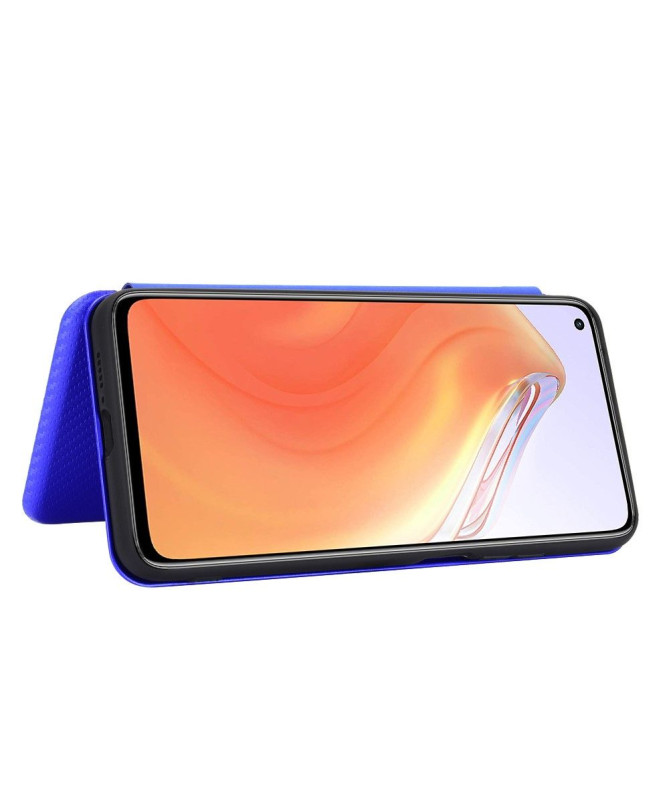 Housse Xiaomi Mi 10T / 10T Pro simili cuir style fibre de carbone