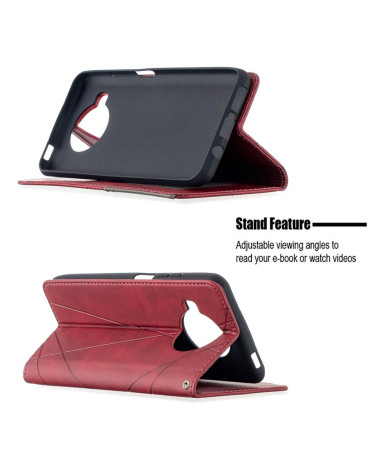 Housse Xiaomi Mi 10T Lite Célinia Style Cuir Porte Cartes Rouge - photo 12
