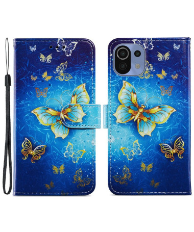 Housse Xiaomi 11 Lite 5G NE / Mi 11 Lite / Lite 5G Golden Butterfly