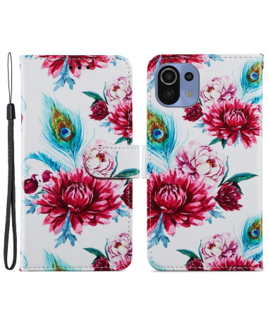 Housse Xiaomi 11 Lite 5G NE / Mi 11 Lite / Lite 5G Paon fleur