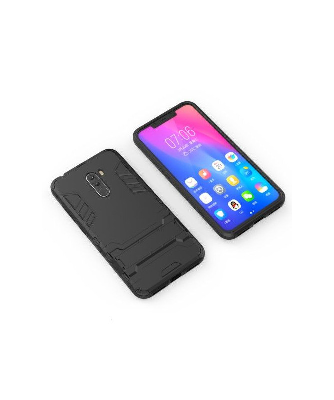 Coque Xiaomi Pocophone F1 Cool guard antichoc avec support intégré