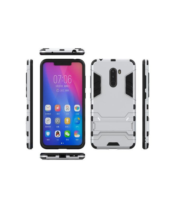 Coque Xiaomi Pocophone F1 Cool guard antichoc avec support intégré