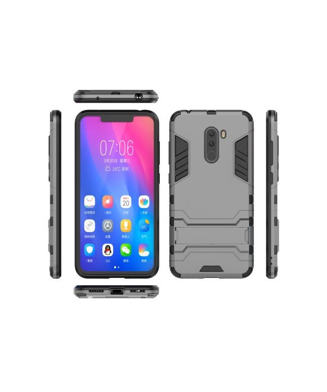 Coque Xiaomi Pocophone F1 Cool guard antichoc avec support intégré