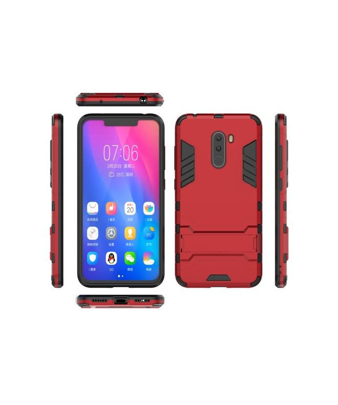 Coque Xiaomi Pocophone F1 Cool guard antichoc avec support intégré