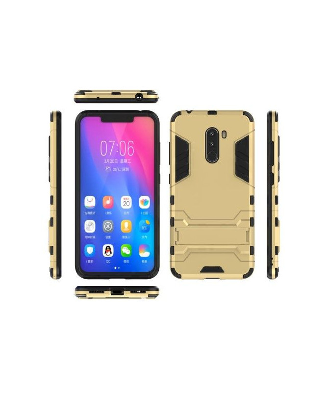 Coque Xiaomi Pocophone F1 Cool guard antichoc avec support intégré