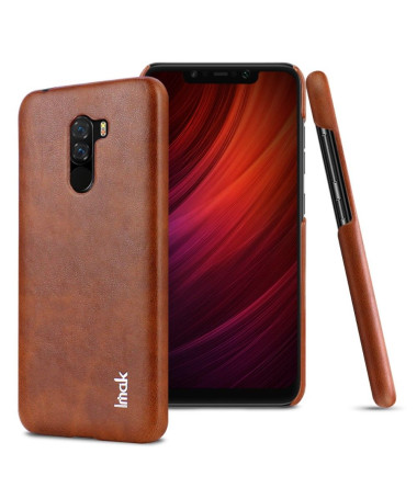 Coque Xiaomi Pocophone F1 imak imitation cuir - Marron