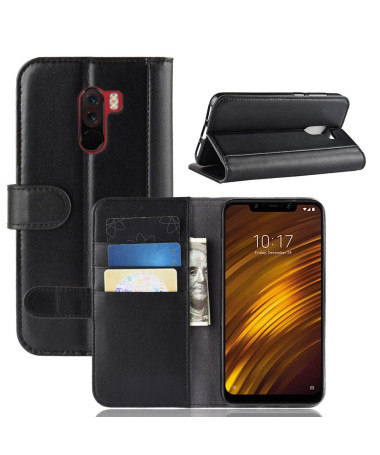 Étui Xiaomi Pocophone F1 en cuir premium porte cartes