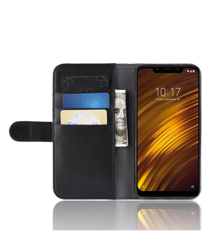 Étui Xiaomi Pocophone F1 en cuir premium porte cartes