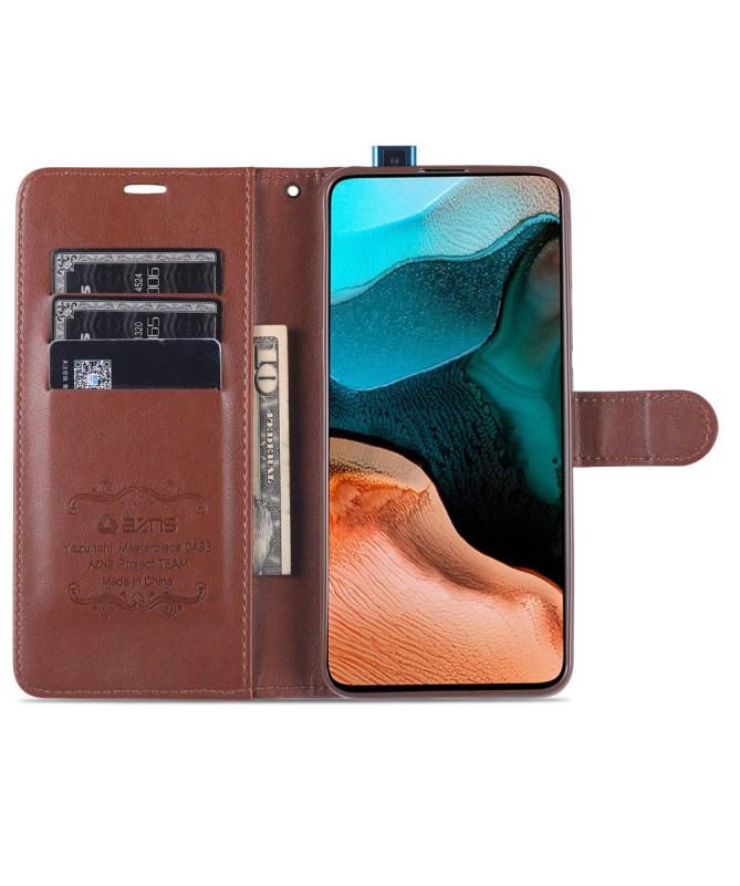 Housse Xiaomi Poco F2 Pro AZNS Retro Effet Cuir