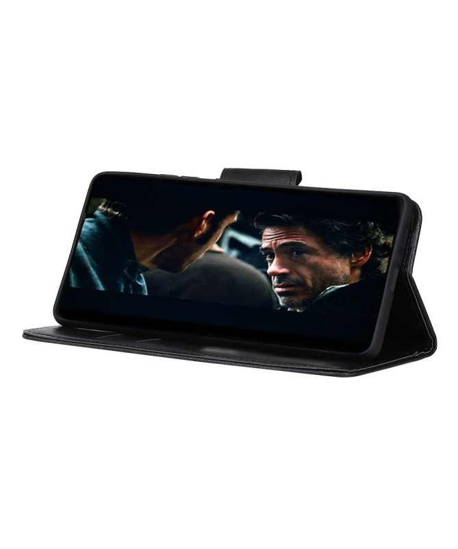 Étui Folio Xiaomi Poco F2 Pro Simili Cuir avec Fonction Support