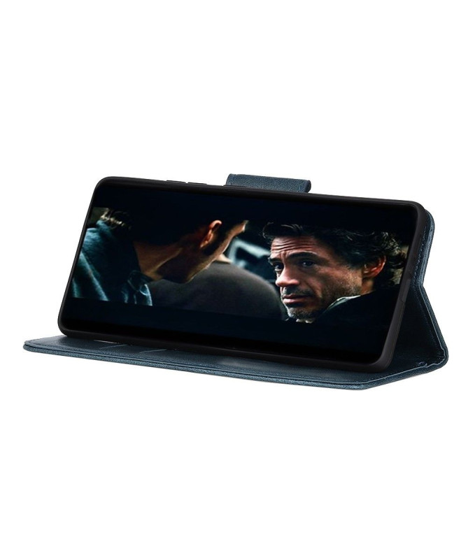 Étui Folio Xiaomi Poco F2 Pro Simili Cuir avec Fonction Support