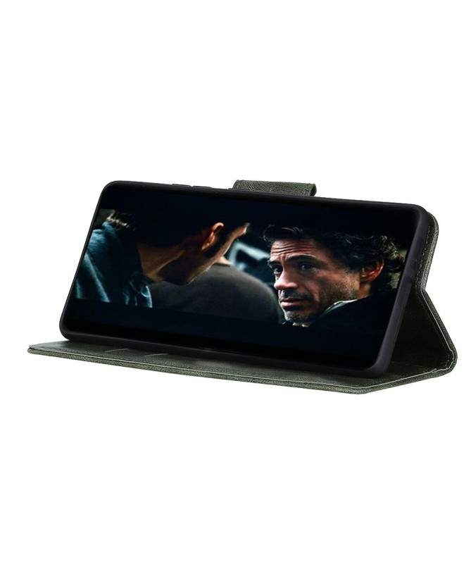 Étui Folio Xiaomi Poco F2 Pro Simili Cuir avec Fonction Support