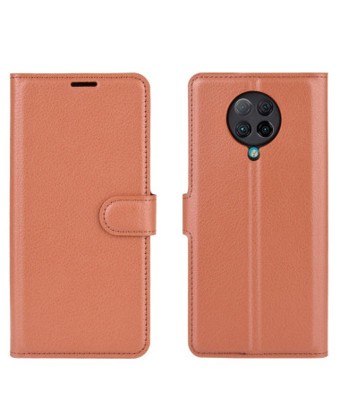 Housse Xiaomi Poco F2 Pro portefeuille style cuir