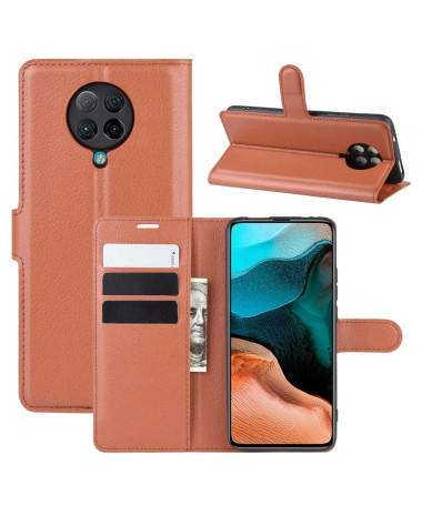 Housse Xiaomi Poco F2 Pro portefeuille style cuir