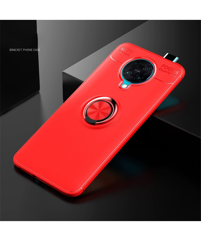 Coque Xiaomi Poco F2 Pro avec support rotatif - Rouge