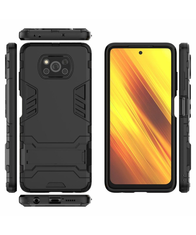 Coque Xiaomi Poco X3 / X3 Pro / X3 NFC cool guard antichoc avec support intégré