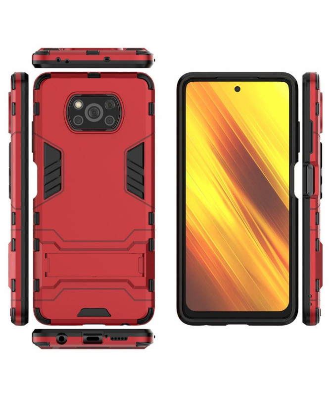 Coque Xiaomi Poco X3 / X3 Pro / X3 NFC cool guard antichoc avec support intégré