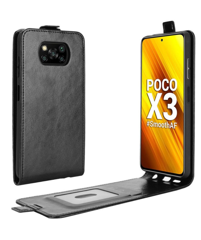 Housse Xiaomi Poco X3 NFC simili cuir avec rabat verticale