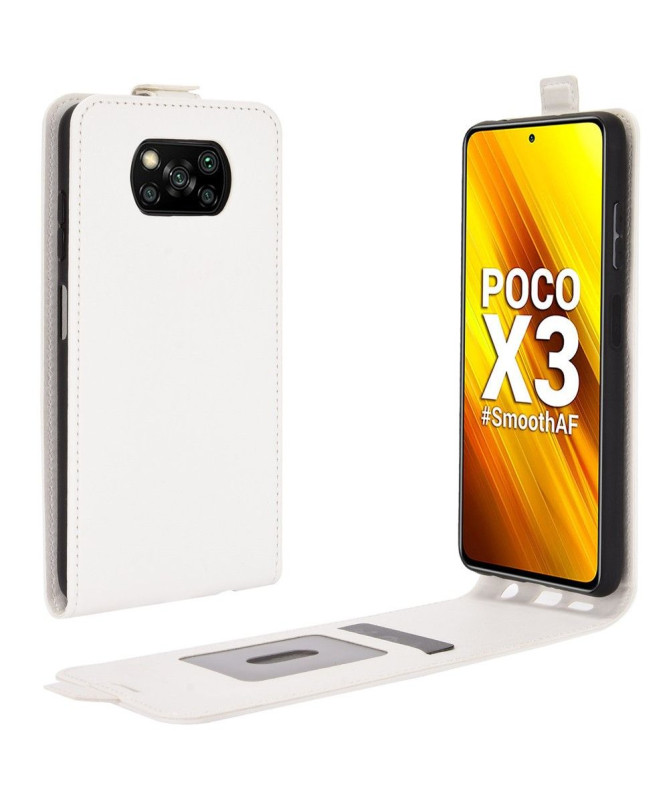 Housse Xiaomi Poco X3 NFC simili cuir avec rabat verticale