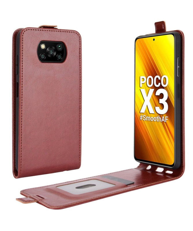 Housse Xiaomi Poco X3 NFC simili cuir avec rabat verticale